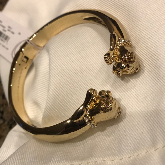 Kate Spade New York Bracelet Puppy Open Hinge Cuff NWT - Picture 3 of 8